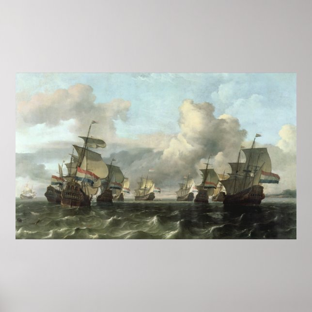 The Dutch Fleet of the India Company, 1675 Poster (Framsidan)