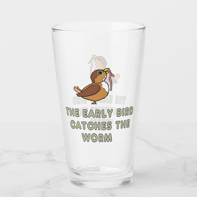 The Early Bird Catches The Worm Glaskopp (Framsida)