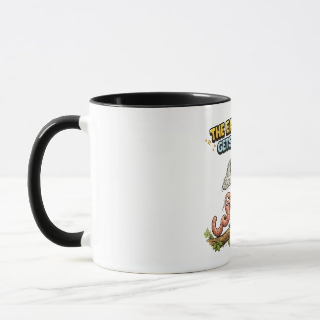 The Early Worm Gets the Bird Mugg (Vänster)