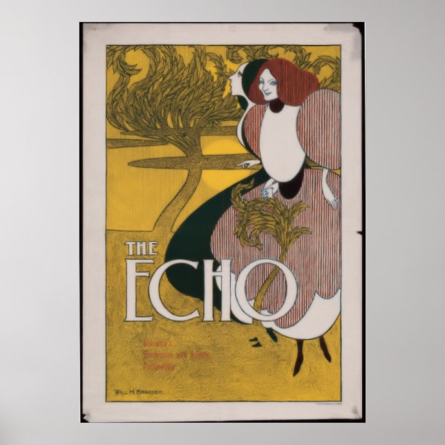 The echo by Will H. Bradley Poster (Framsidan)