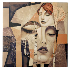 The Echo of “Virelle” – An Abstract Portrait Kakelplatta