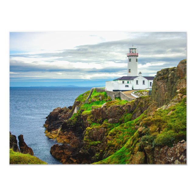 The "Edge of the World" at Fanad Head Lighthouse Fototryck (Framsidan)
