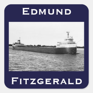 The Edmund Fitzgerald Fyrkantigt Klistermärke