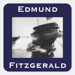 The Edmund Fitzgerald Fyrkantigt Klistermärke