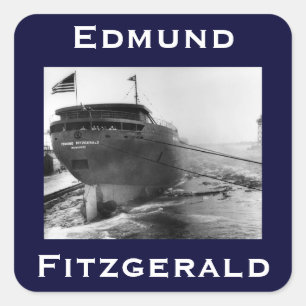 The Edmund Fitzgerald Fyrkantigt Klistermärke