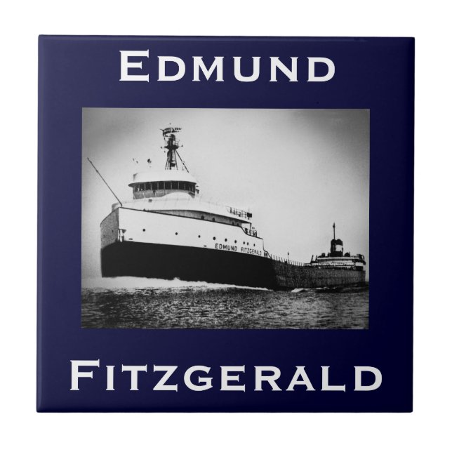The Edmund Fitzgerald Kakelplatta (Framsidan)