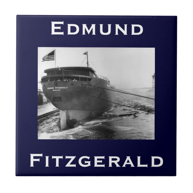The Edmund Fitzgerald Kakelplatta (Framsidan)