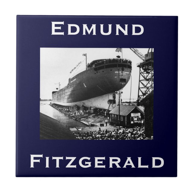 The Edmund Fitzgerald Kakelplatta (Framsidan)