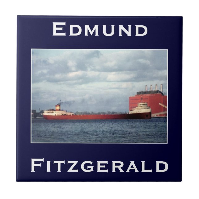 The Edmund Fitzgerald Kakelplatta (Framsidan)