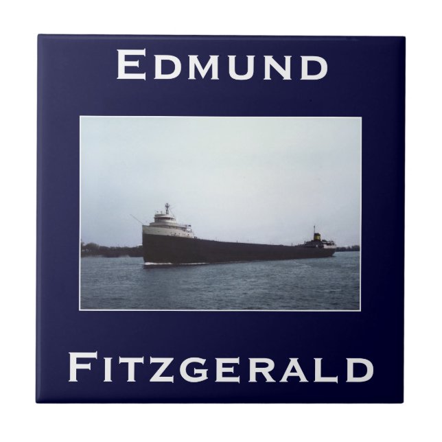 The Edmund Fitzgerald Kakelplatta (Framsidan)