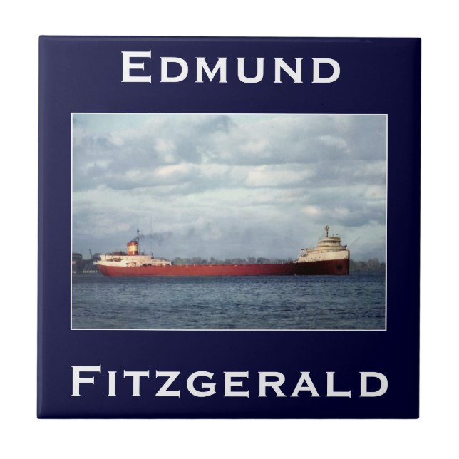 The Edmund Fitzgerald Kakelplatta (Framsidan)