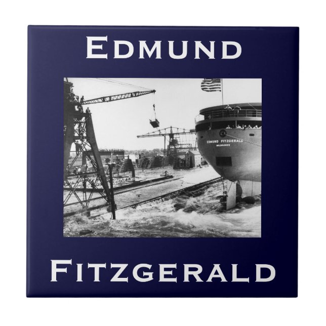 The Edmund Fitzgerald Kakelplatta (Framsidan)