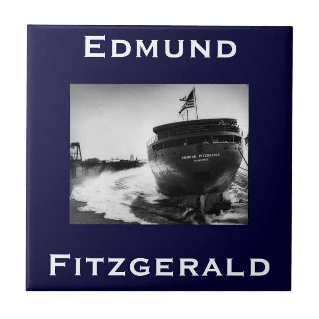 The Edmund Fitzgerald Kakelplatta (Framsidan)