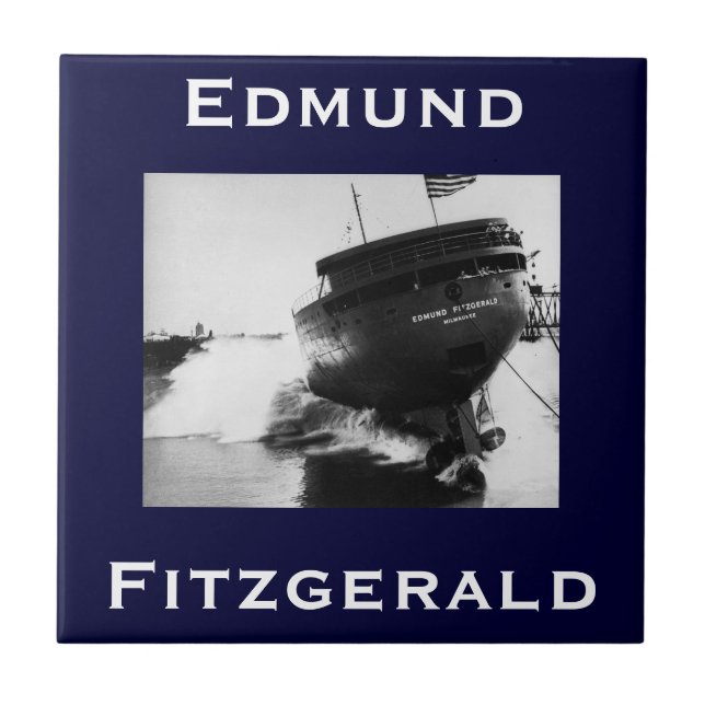 The Edmund Fitzgerald Kakelplatta (Framsidan)
