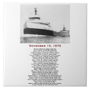 The Edmund Fitzgerald med besättningsnamn Kakelplatta