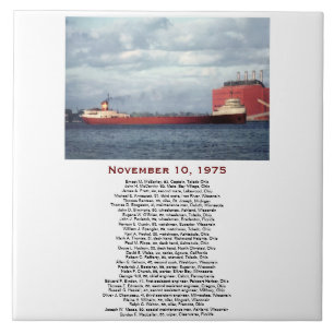 The Edmund Fitzgerald med besättningsnamn Kakelplatta