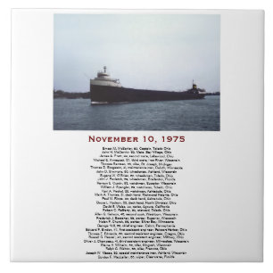 The Edmund Fitzgerald med besättningsnamn Kakelplatta