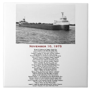 The Edmund Fitzgerald med besättningsnamn Kakelplatta