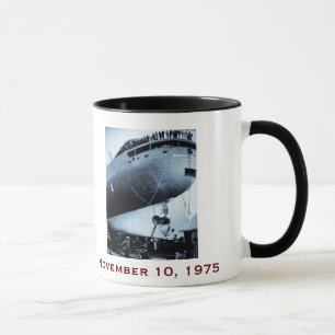 The Edmund Fitzgerald med namn på besättningen Mugg