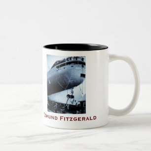 The Edmund Fitzgerald med namn på besättningen Två-Tonad Mugg