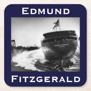 The Edmund Fitzgerald Underlägg Papper Kvadrat