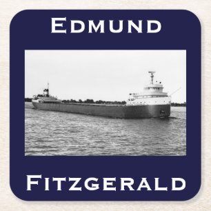 The Edmund Fitzgerald Underlägg Papper Kvadrat