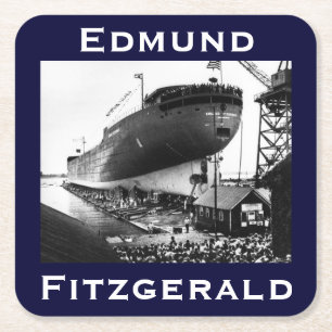 The Edmund Fitzgerald Underlägg Papper Kvadrat