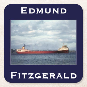The Edmund Fitzgerald Underlägg Papper Kvadrat