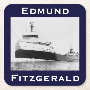 The Edmund Fitzgerald Underlägg Papper Kvadrat