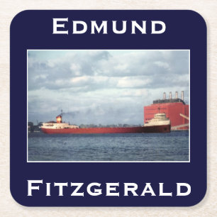 The Edmund Fitzgerald Underlägg Papper Kvadrat