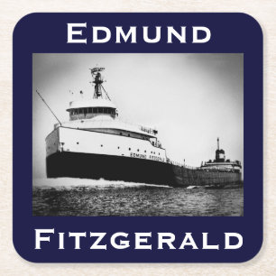 The Edmund Fitzgerald Underlägg Papper Kvadrat