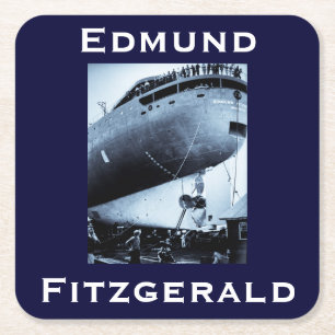 The Edmund Fitzgerald Underlägg Papper Kvadrat