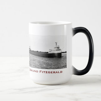 The Edmund Fitzgerald with Crew Names Magisk Mugg
