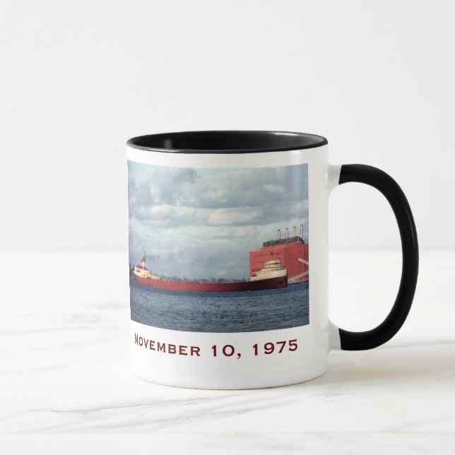The Edmund Fitzgerald with Crew Names Mugg (Höger)