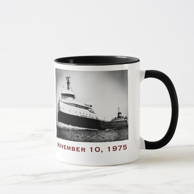 The Edmund Fitzgerald with Crew Names Mugg (Höger)