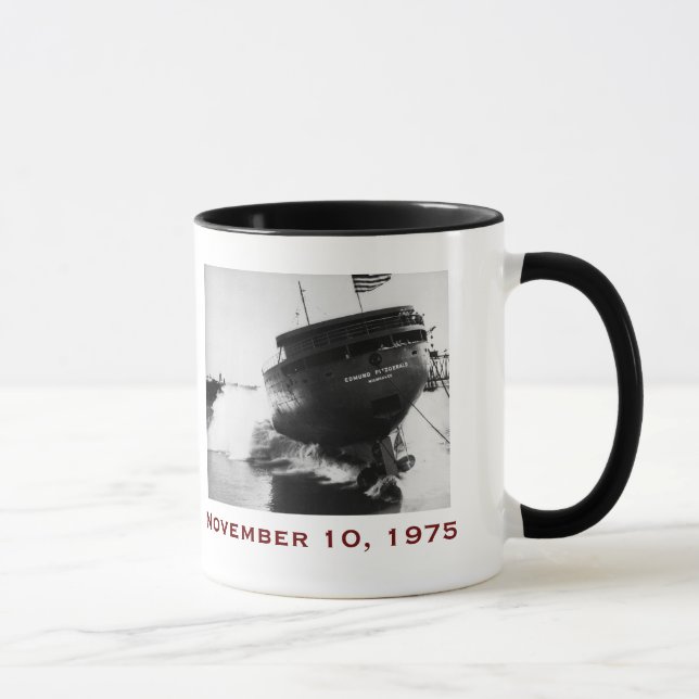 The Edmund Fitzgerald with Crew Names Mugg (Höger)