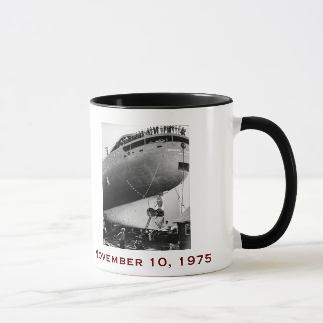 The Edmund Fitzgerald with Crew Names Mugg (Höger)