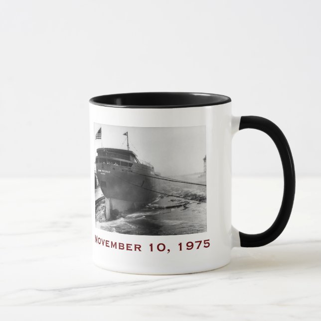 The Edmund Fitzgerald with Crew Names Mugg (Höger)