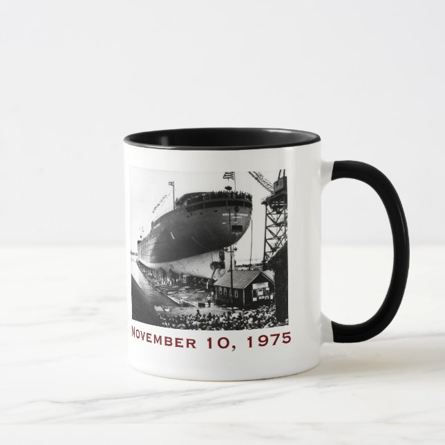 The Edmund Fitzgerald with Crew Names Mugg (Höger)