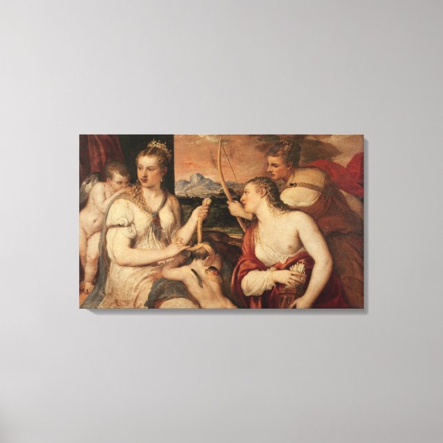 The Education of Cupid, 1565 Canvastryck (Framsida)