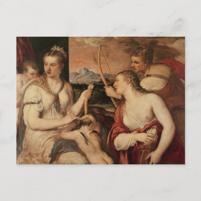 The Education of Cupid, 1565 Vykort (Framsida)
