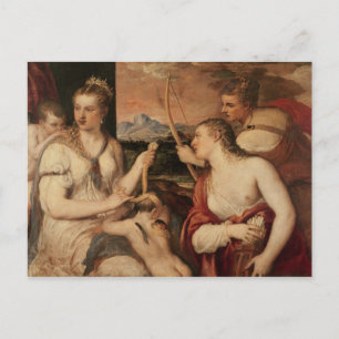 The Education of Cupid, 1565 Vykort