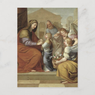 The Education of the Virgin, 1658 Vykort