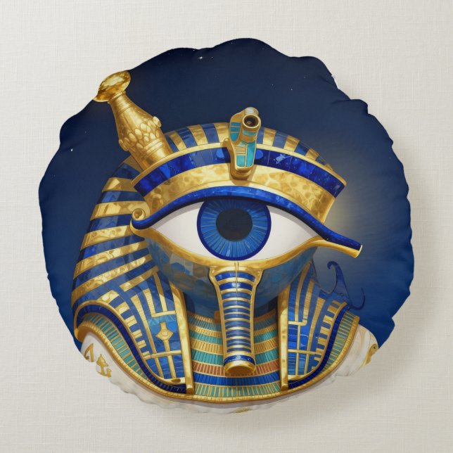 The Egyptian Eye´1 Rund Kudde (Baksidan)