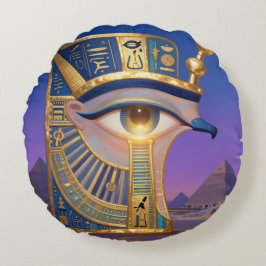 The Egyptian Eye´2 Rund Kudde