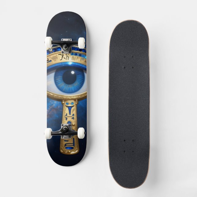 The Egyptian Eye´7 Mini Skateboard Bräda 18,5 Cm (Framsida)