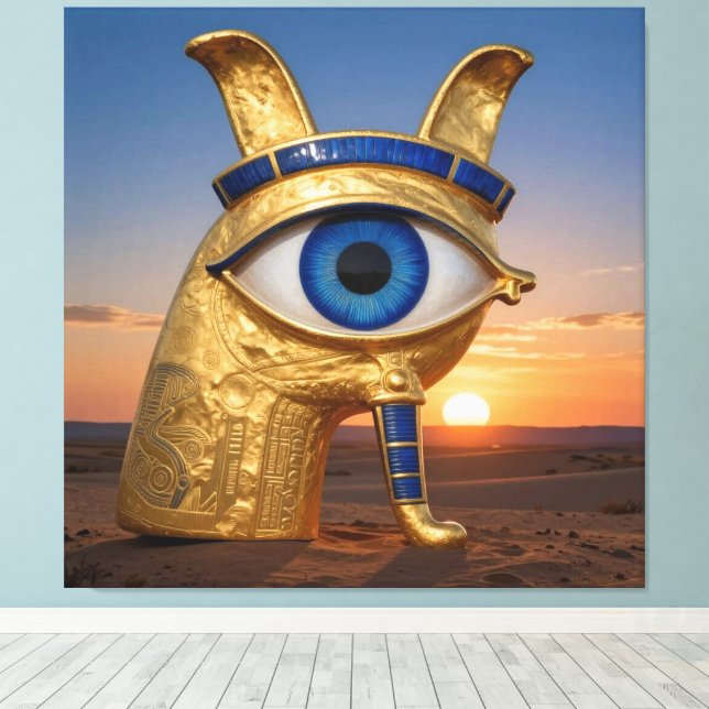 The Egyptian Eye  Canvastryck (Insitu (trägolv))