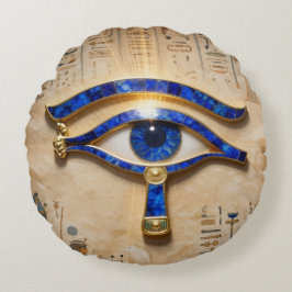 The Egyptian Eye  Rund Kudde