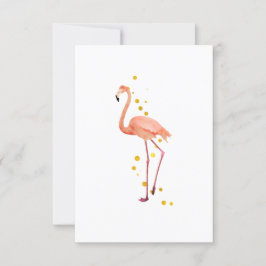 The elegant flamingo inbjudningar