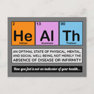The Elements Of Health Kiropraktik Påminnelse Vykort